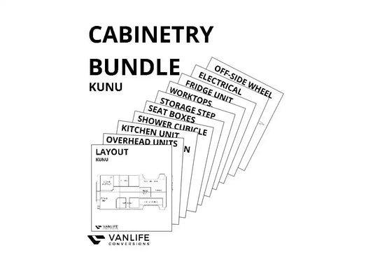 KUNU CABINETRY BUNDLE - Build Plans for the Kunu Cabinets (Ducato, Boxer, Relay)