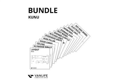 KUNU CABINETRY & LINING BUNDLE - All Build Plans for the Kunu (Ducato, Boxer, Relay)