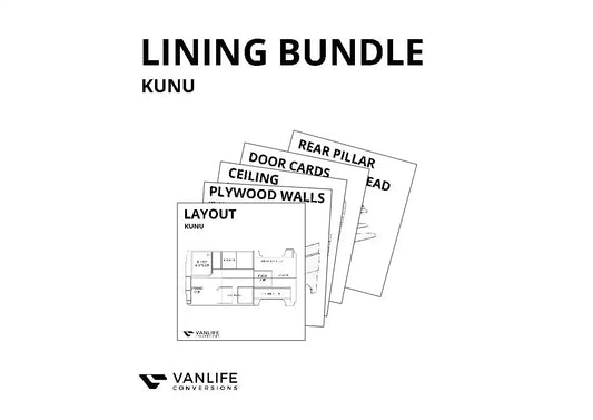 KUNU LINING BUNDLE - Build Plans for the Kunu (Ducato, Boxer, Relay)