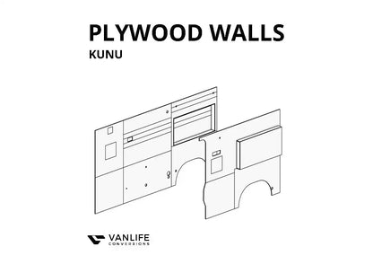 KUNU CABINETRY & LINING BUNDLE - All Build Plans for the Kunu (Ducato, Boxer, Relay)