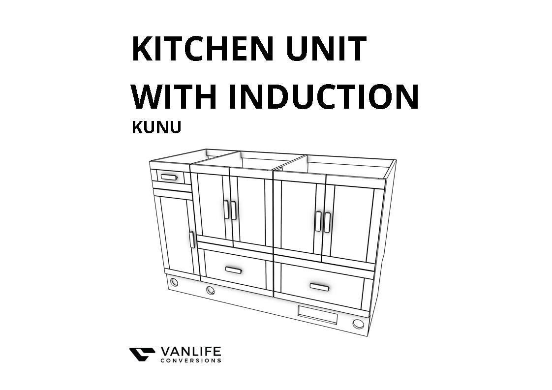 Kitchen Unit with Induction Hob Build Plan- Kunu layout (Ducato, Boxer, Relay)