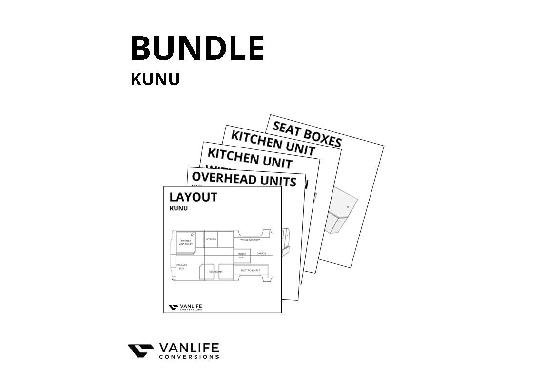 BUNDLE -  All Build Plans for the Kunu Layout (Ducato, Boxer, Relay)